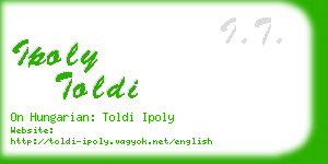 ipoly toldi business card